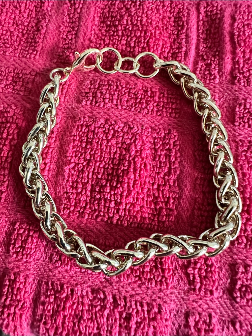 Source Unknown Gold-Tone Braided Link Bracelet